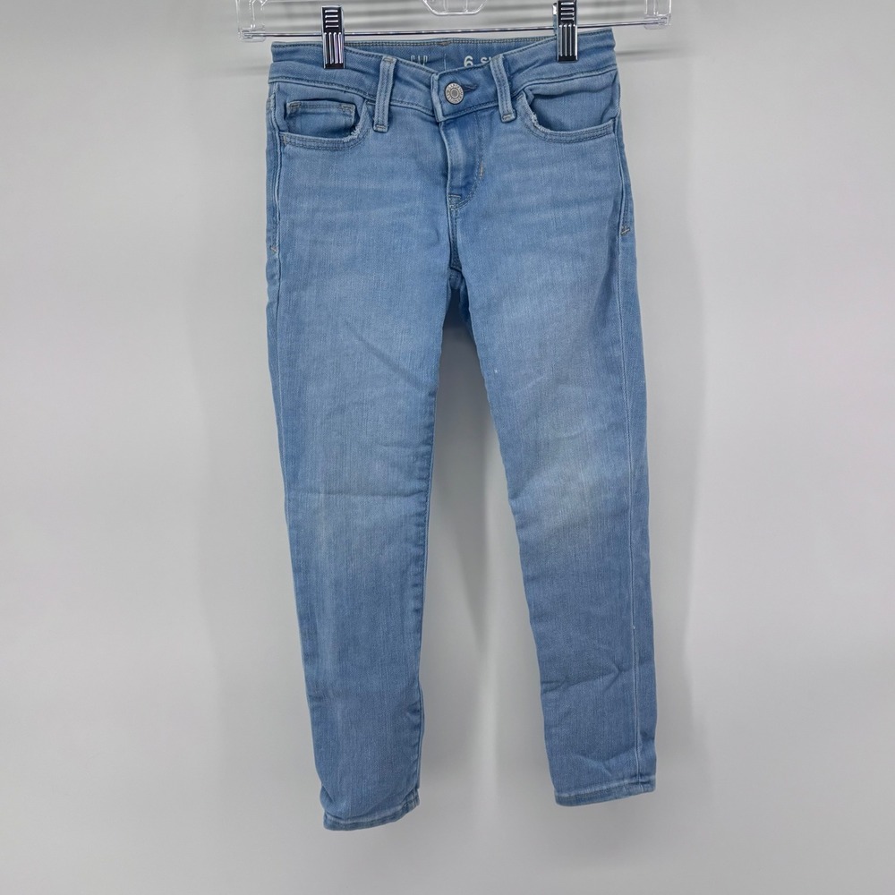 Girls GAP Kids Light Wash Denim Skinny Jeans Pants